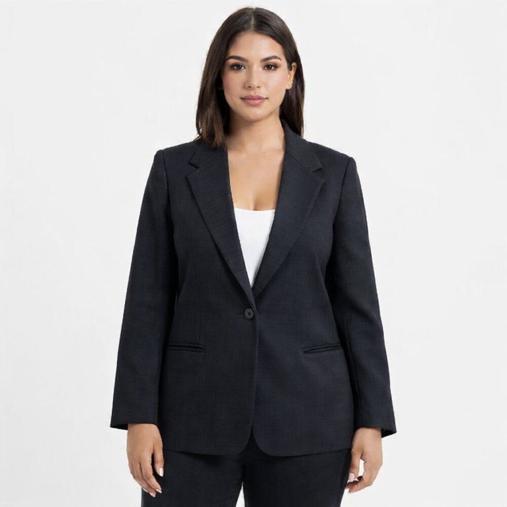 Sag Harbor Wool Blazer Size 10 Vintage Black Jacket